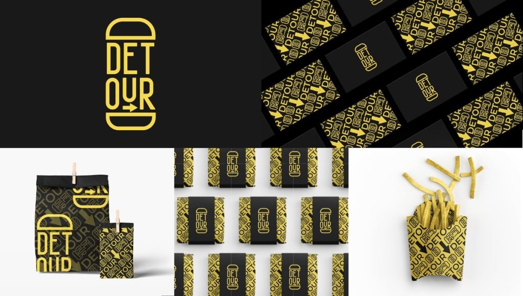Core brand elements including logo, color palette, typography, imagery and messaging
