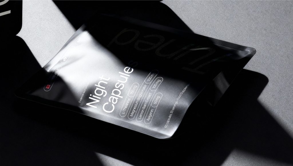 Premium supplement design with a calm and strategic visual identity