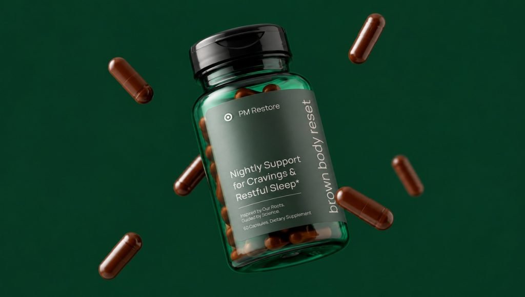 Clear supplement label design with strong front panel hierarchy